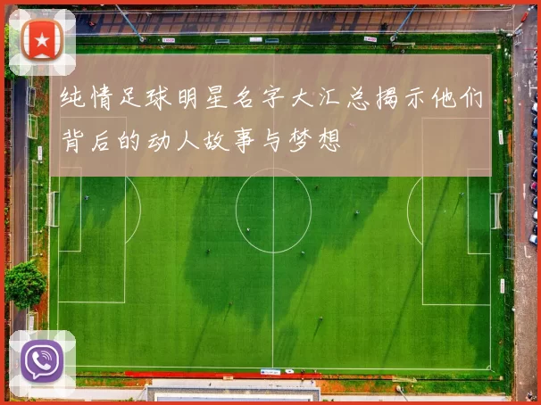 纯情足球明星名字大汇总揭示他们背后的动人故事与梦想